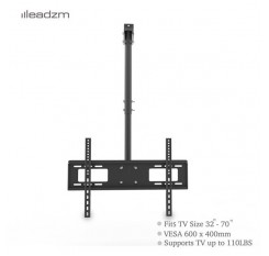LEADZM TMC-7006 Ceiling Mount TV Wall Bracket Roof Rack Pole Retractable For 32"-70" Flat Screen