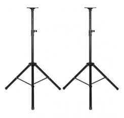 LEADZM LZ-SP2 Pair Height Adjustable 35MM COMPATIBLE Tripod DJ PA Speaker Stands with Bag