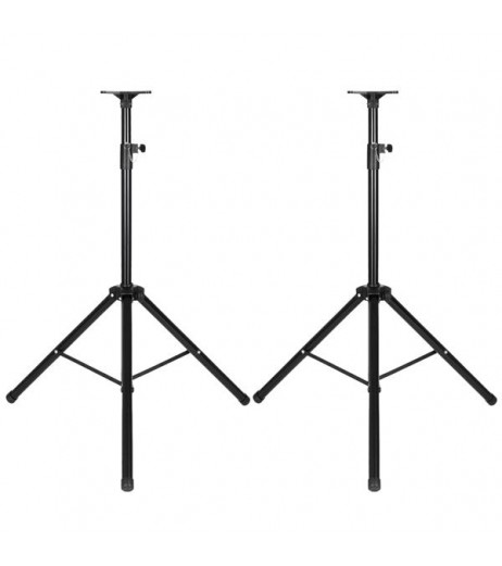 LEADZM LZ-SP2 Pair Height Adjustable 35MM COMPATIBLE Tripod DJ PA Speaker Stands with Bag