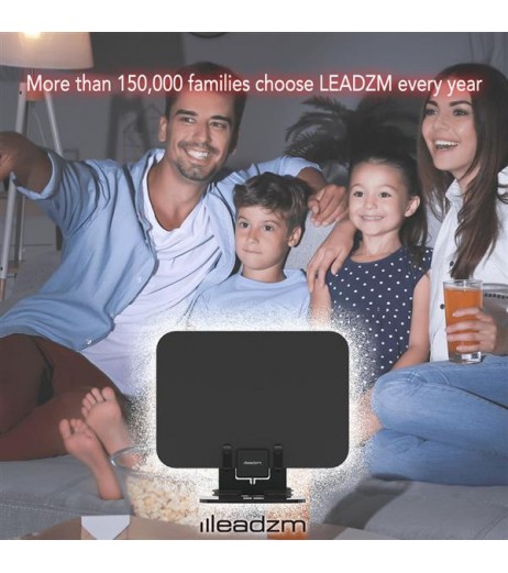 Leadzm TA-105A Indoor Digital TV HDTV Antenna Amplifier UHF/VHF/1080p 4K with stand
