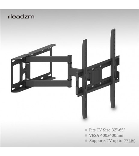 LEADZM 32-60 Inch Single Pendulum Large Base TV Stand Tmdd-102 Bearing 35Kg/Vese400*400/Upper And Lower-10~ 10°