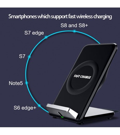 F18 Fast Wireless Charger with Air Fan Black