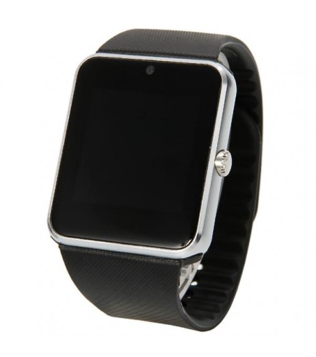 GT08 1.54" Touch Screen SIM Card Bluetooth Smart Wrist Watch Phone Mate for Android & iOS Silver