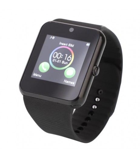 GT08 SIM Card GSM GPRS Smart Watch for iOS & Android Cellphone Black