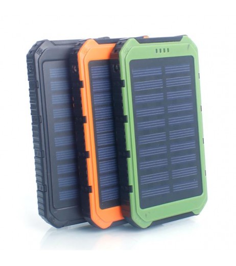12000mAh Portable Solar Power Bank Green