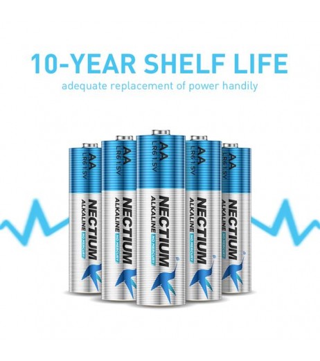 NECTIUM AA Alkaline Batteries 48 Count …