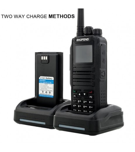 Baofeng DM-1701 Dual Band DMR Digital Radio Walkie Talkie Motorola Hynanda Compatible Black