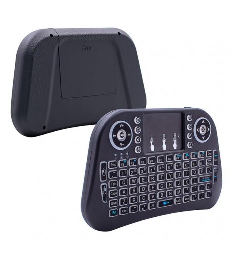 Mini i10 2.4G Air Mouse Wireless Keyboard with Touchpad Black