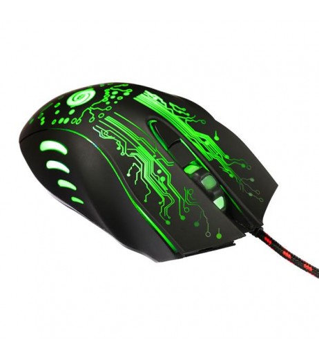 A885 5500DPI 6-Button LED USB Optical Wired Gaming Mouse for Pro Gamer