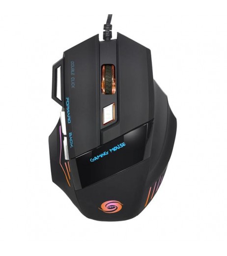 A868 Fantastic Alternating Light USB 2.0 7-Button Wired Game Mouse Black