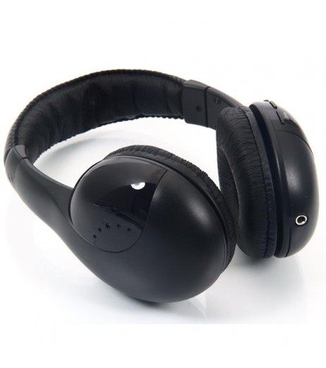 5 in 1 Wireless Headphones for MP3 PC TV Black
