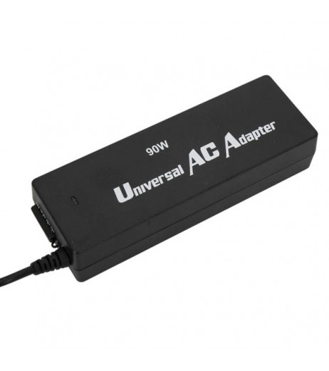 15V-24V 90W Universal Laptop AC Power Charger Adapter with 10 Plugs Black (Without Cable)