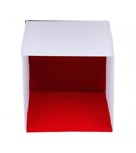 Kshioe 60cm Shelves Mini Studio Set Black & White & Red & Blue