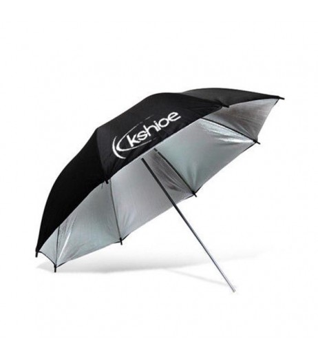 Kshioe Spiral Shape 45W Three Lights 33" White Umbrellas 33" Silver Black Umbrellas Three Holders Se