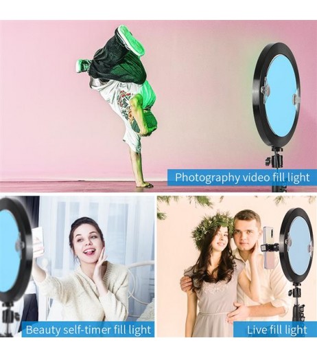 [UK] Vamery 10 Inch RGB With Beauty Mirror And Tripod Set